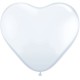 WHITE HEART 11" STANDARD (100CT)