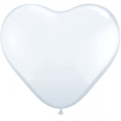 WHITE HEART 11" STANDARD (100CT)