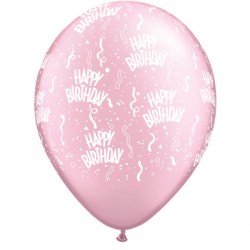 BIRTHDAY-A-ROUND 11" PEARL PINK (25CT) YHH  (LIMITED STOCK)