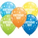 BIRTHDAY BOY 11" DARK BLUE, YELLOW, ORANGE, LIME GREEN & ROBIN'S EGG BLUE (25CT)