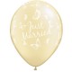 JUST MARRIED BUTTERFLIES-A-ROUND 11" PEARL IVORY (25CT) YHH