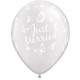 JUST MARRIED BUTTERFLIES-A-ROUND 11" PEARL WHITE (25CT)