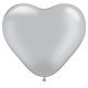 SILVER HEART 6" METALLIC (100CT) LAB  (LIMITED STOCK)