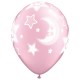 BABY MOON & STARS 11" PEARL PINK (25CT)