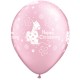 CHRISTENING SOFT PONY 11" PEARL PINK (50CT)