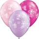 FAIRIES & BUTTERFLIES 11" PEARL MAGENTA, LAVENDER & PINK (25CT) YHH LIMITED STOCK