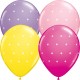 SMALL POLKA DOTS 11" YELLOW, PINK, WILD BERRY & SPRING LILAC (25CT) YGX  (LIMITED STOCK)
