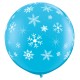SNOWFLAKES & SPARKLES-A-ROUND 3' ROBIN'S EGG BLUE (2CT) CD