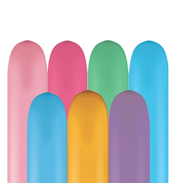350Q Standard Colours Qualatex Modelling Balloons x 15 All Under One Listing