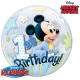 MICKEY MOUSE 1ST BIRTHDAY 22" SINGLE BUBBLE