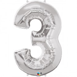 SILVER NUMBER 3 SHAPE GROUP D 44" PKT YCJ