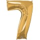 GOLD NUMBER 7 SHAPE GROUP D 42" PKT YCJ