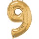 GOLD NUMBER 9 SHAPE GROUP D 42" PKT YCJ