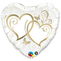 ENTWINED HEARTS GOLD 18" PKT 