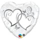 ENTWINED HEARTS SILVER 18" PKT IF