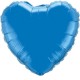 SAPPHIRE BLUE HEART 4" FLAT