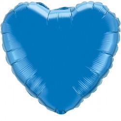 SAPPHIRE BLUE HEART 4" FLAT Q GX