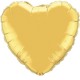 GOLD HEART 18" FLAT Q