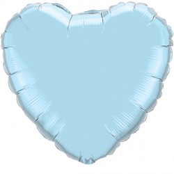 PEARL LIGHT BLUE HEART 9" FLAT Q GY