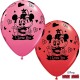 MICKEY & MINNIE I LOVE YOU 11" RED & ROSE (25CT) 