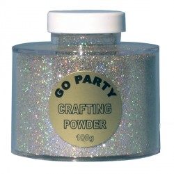 HOLOGRAPHIC SILVER CRAFTING POWDER 