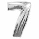 SILVER NUMBER 7 SHAPE 34" SALE (5CT)