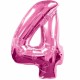 PINK NUMBER 4 SHAPE 34" SALE (5CT)