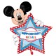 MICKEY MOUSE BIRTHDAY PERSONALISED SHAPE P40 PKT