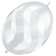 WAVY STRIPES WHITE QUICK LINK 12" DIAMOND CLEAR (50CT) CN