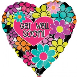 GRAPHIC FLORAL GET WELL SOON STANDARD S40 PKT