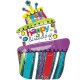 FUNKY BIRTHDAY CAKE SHAPE P40 PKT