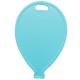 LIGHT BLUE BALLOON SHAPE PLASTIC WEIGHT 100CT
