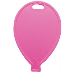 ROSE PINK BALLOON SHAPE PLASTIC WEIGHT 100CT