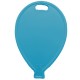 TURQUOISE BALLOON SHAPE PLASTIC WEIGHT 100CT
