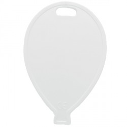 IVORY BALLOON SHAPE PLASTIC WEIGHT 100CT