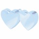 LIGHT BLUE DOUBLE HEART WEIGHTS 170g 12PC