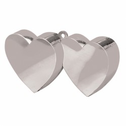 SILVER DOUBLE HEART WEIGHTS 170g 12PC