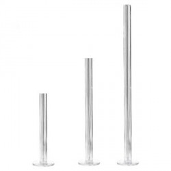 21" LOMEY CLEAR PEDESTALS 