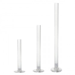 14" LOMEY CLEAR PEDESTALS 