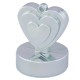 SILVER SINGLE HEART WEIGHTS 110g 12CT