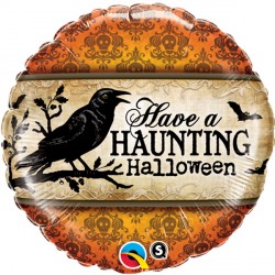 HAVE A HAUNTING HALLOWEEN 18" PKT