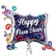 SWIRL FRAME HAPPY NEW YEAR SHAPE P40 PKT