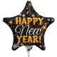 GOLD & SILVER  CONFETTI HAPPY NEW YEAR MINI SHAPE A15 FLAT 