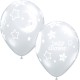 BABY SHOWER MOON & STARS 11" DIAMOND CLEAR (25CT)