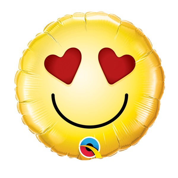 Yellow Smile Face Qualatex Giant 3ft Latex Balloons x 2 Neck Up