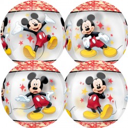 MICKEY MOUSE STARS CLEAR ORBZ G40 PKT (15" x 16")