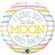 I LOVE YOU TO THE MOON 18" PKT