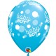 BABY BOY BLUE DOTS-A-ROUND 11" PALE BLUE & ROBIN'S EGG (25CT) YGX