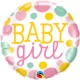 BABY GIRL DOTS 18" PKT  (LIMITED STOCK)
