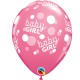 BABY GIRL PINK DOTS-A-ROUND 11" PINK & ROSE (25CT) YGX